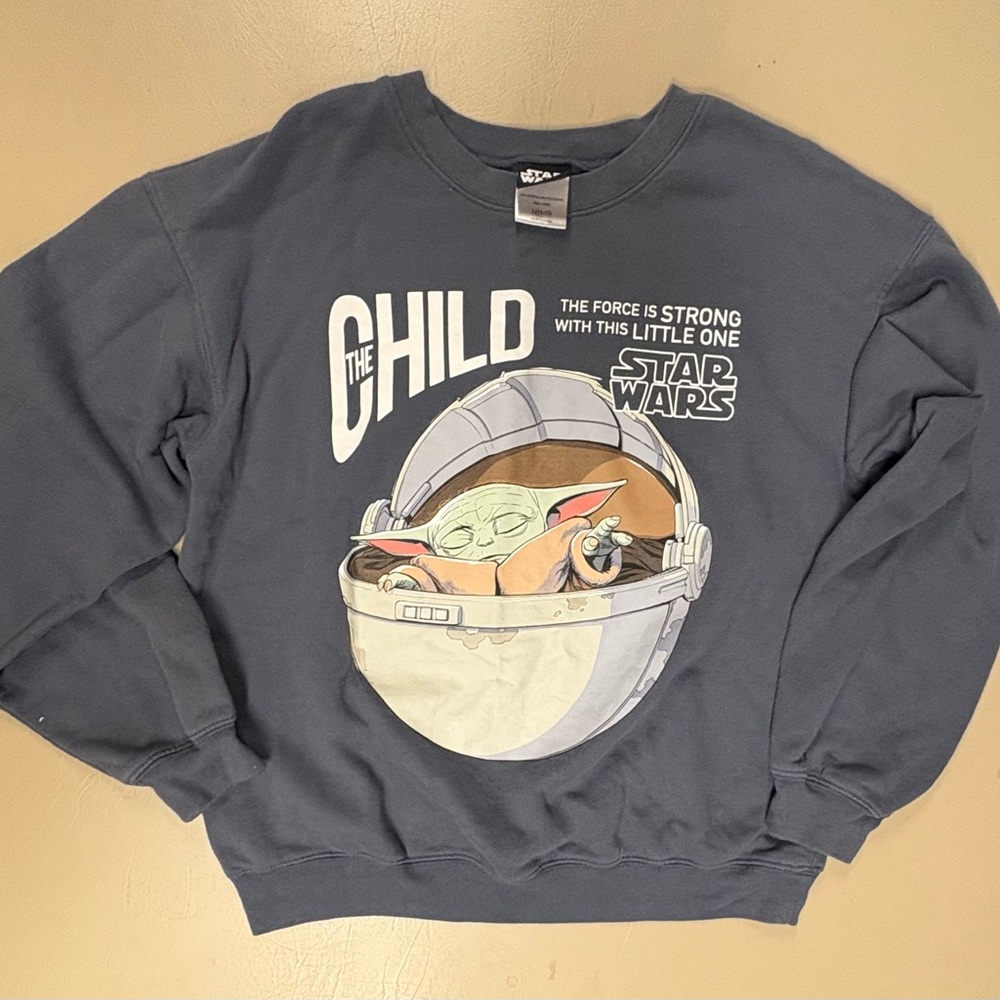 Star Wars Kids Navy Sweatshirt with The Child Design